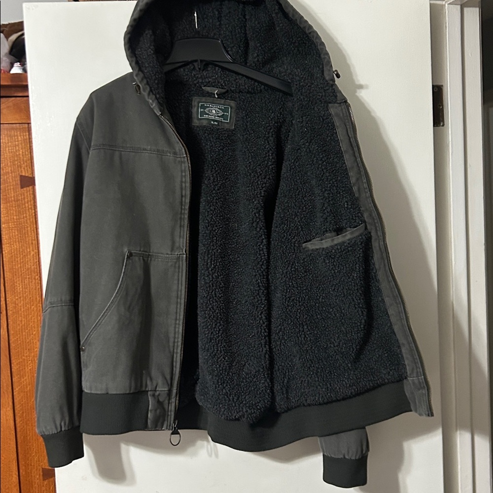 Men's Black Bomber Jacket - Picture 2 of 5